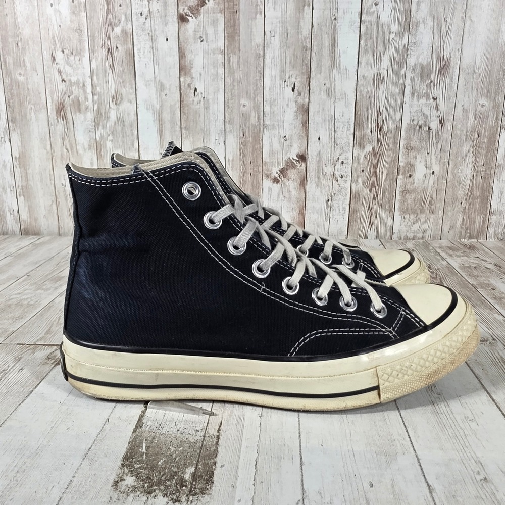 Converse Chuck 70 High Top‎ Black Canvas Sneakers 162050C Womens 9 Mens 7